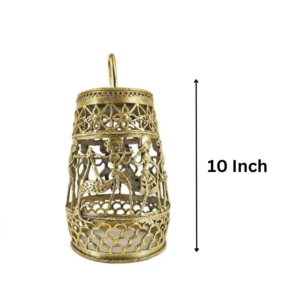 Traditional Brass Lamps Handmade In Dhokra Art