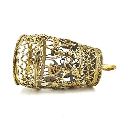 Traditional Brass Lamps Handmade In Dhokra Art
