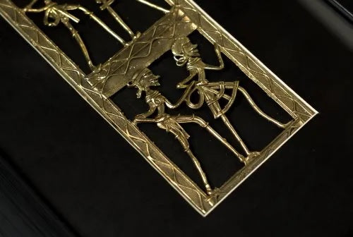 Black Brass And Synthetic Wood Dokra Art Wall Frame