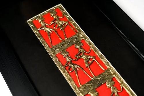 Black Brass And Synthetic Wood Dokra Art Wall Frame