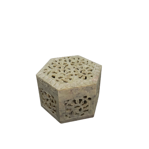 Max Bee Artisanal Soapstone Jewelry Box