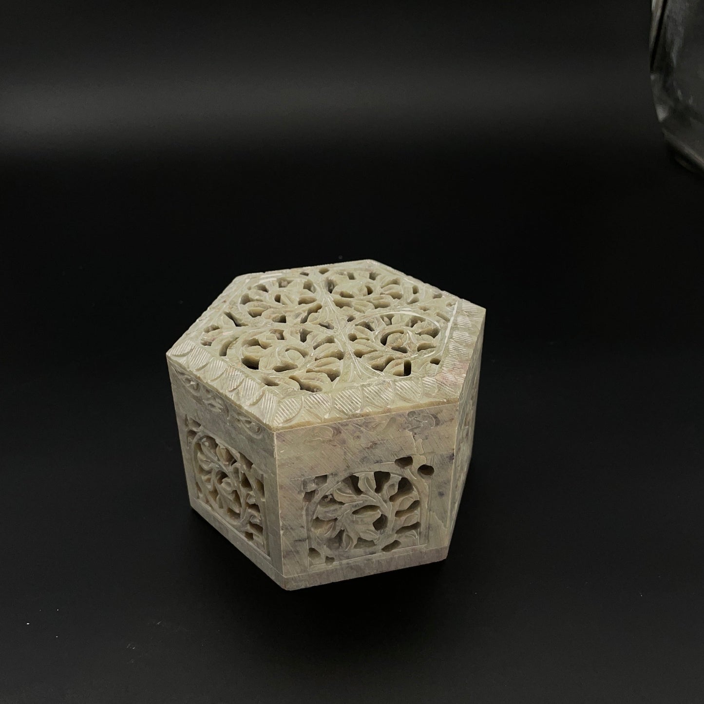 Max Bee Artisanal Soapstone Jewelry Box