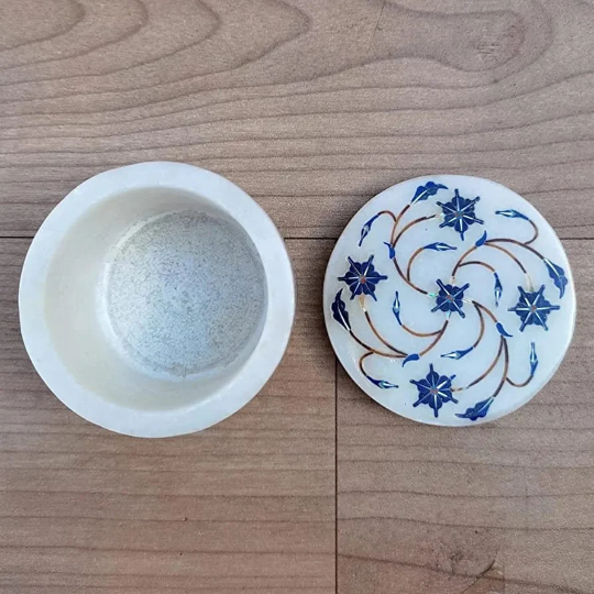 Handmade marble jewelry box