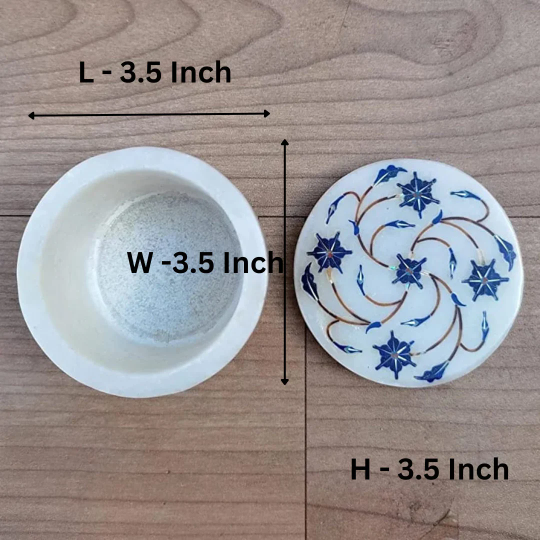 Handmade marble jewelry box