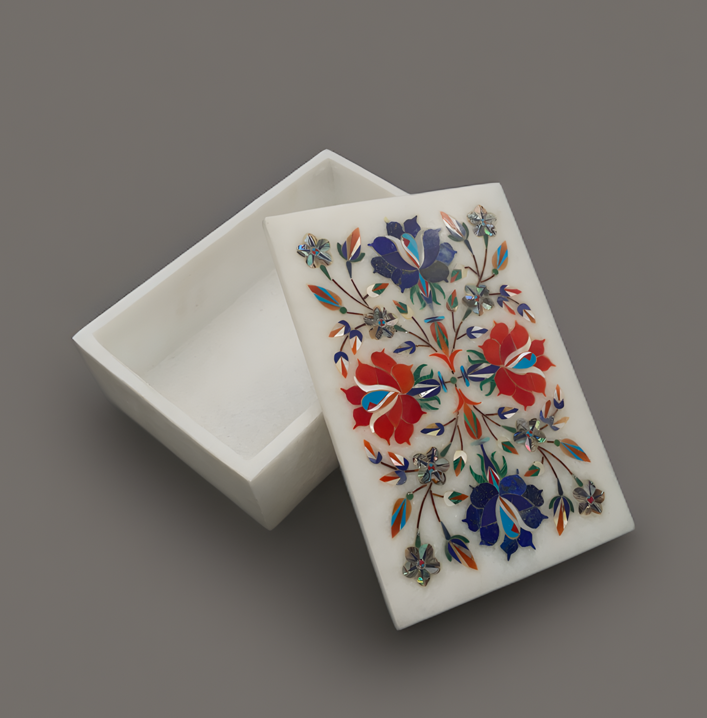 Handmade marble jewelry box