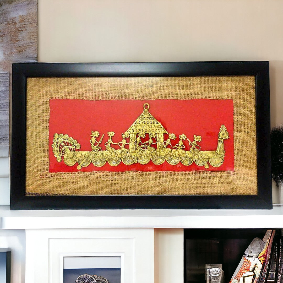 Boat Wall Hanging – Dokra Art