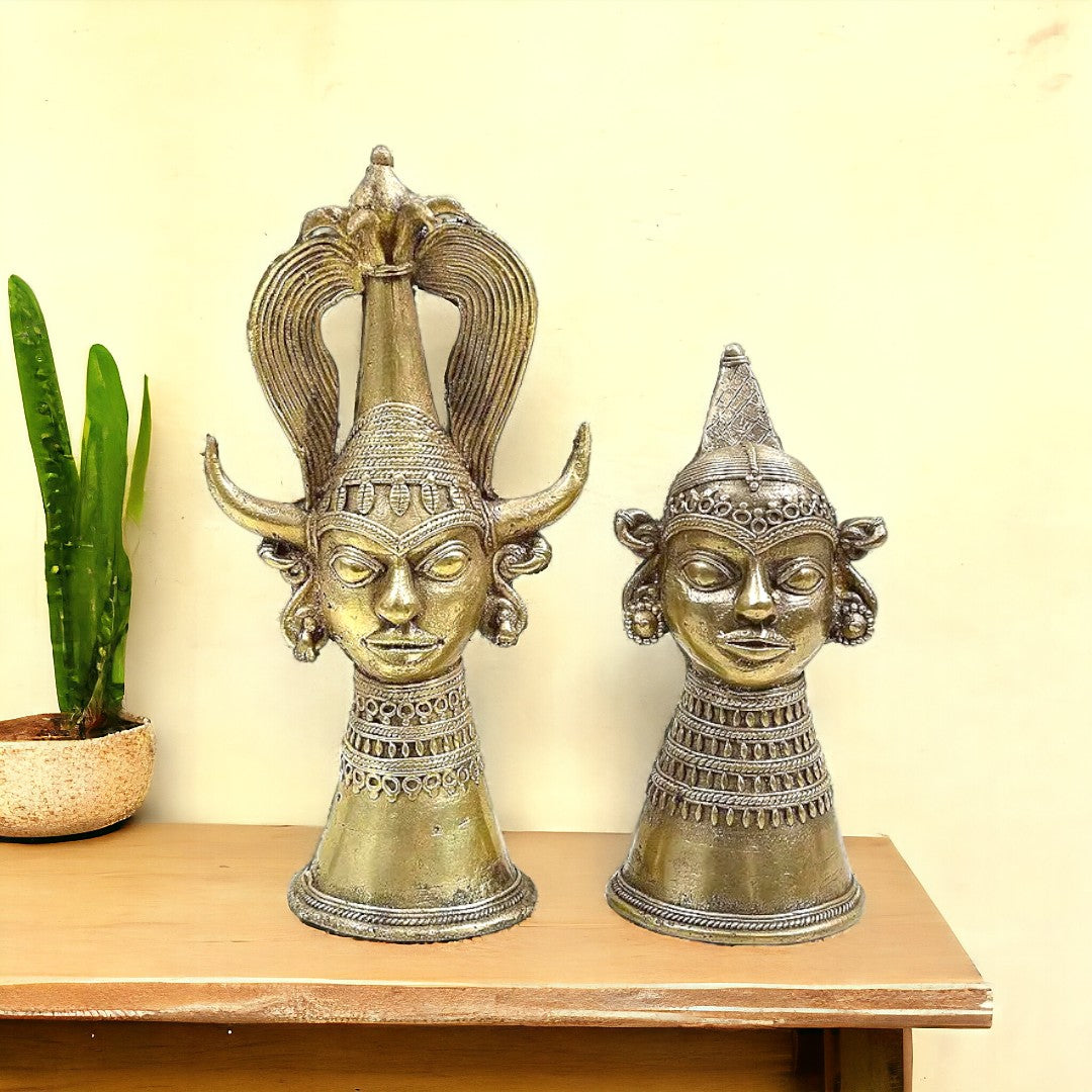 Brass Tribal Couple