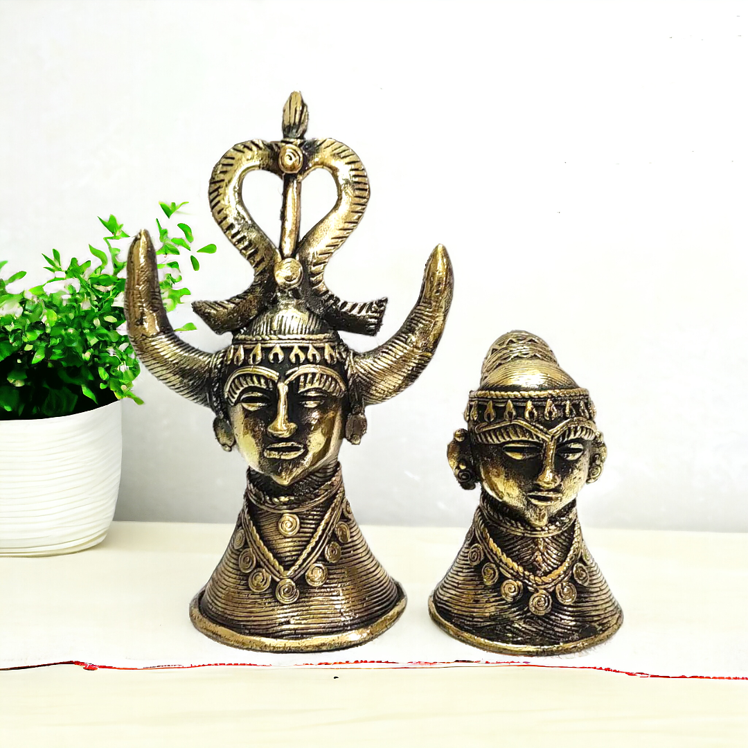 Brass Tribal Couple