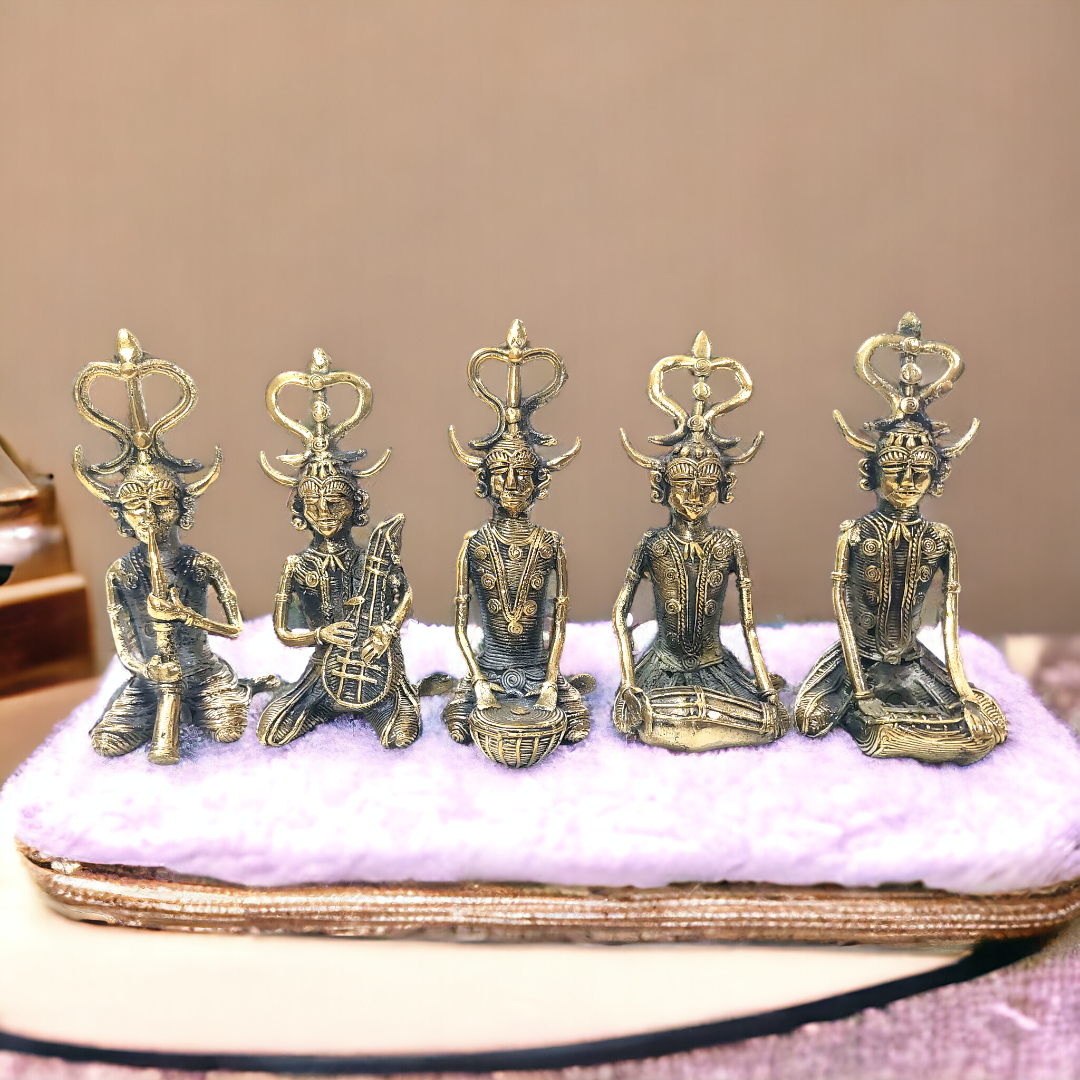 Dhokra Tribal Art Musician Set of 5