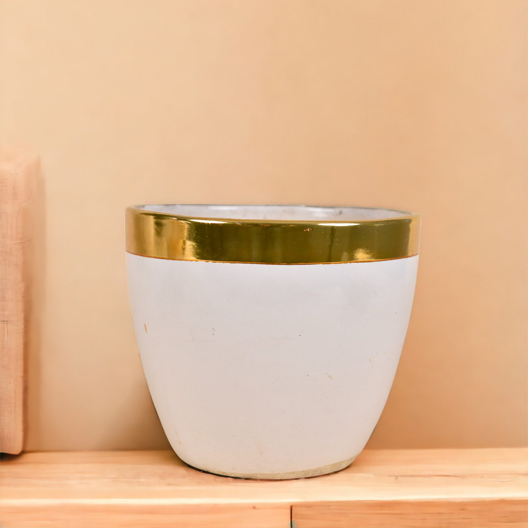 Vase with Gloden Strip (Set of 4)
