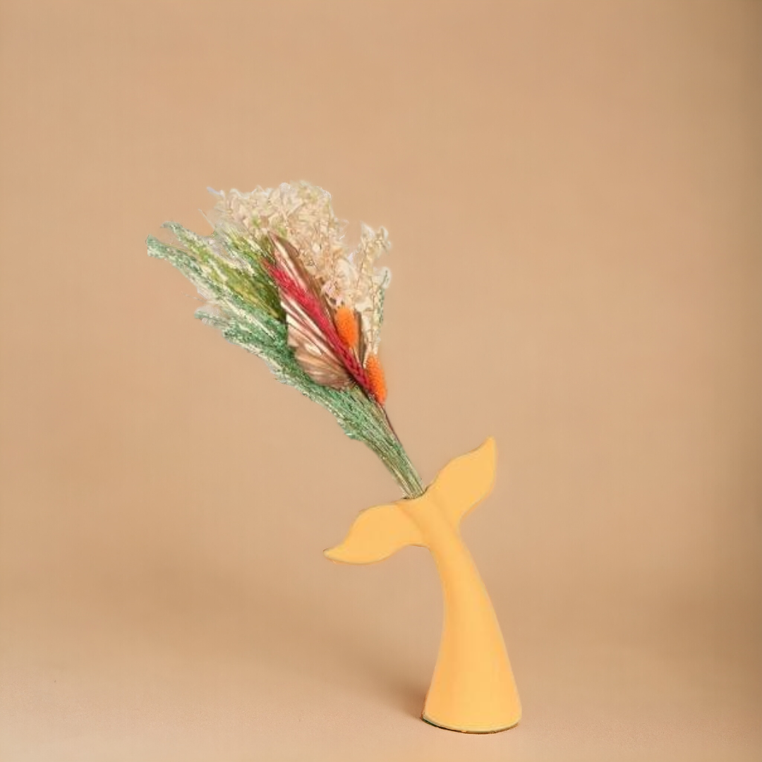 Dolphin Tale Shape Vase