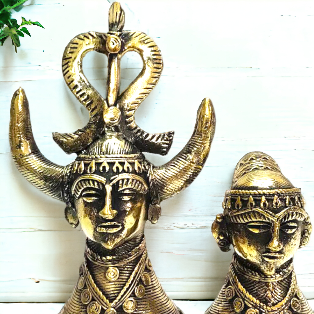 Brass Tribal Couple