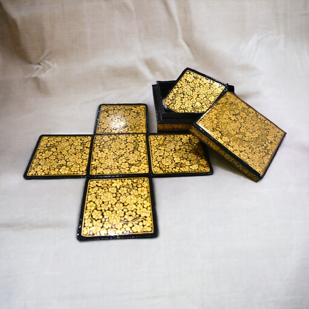 Antique Gold Stunning Coasters  Set Of 6