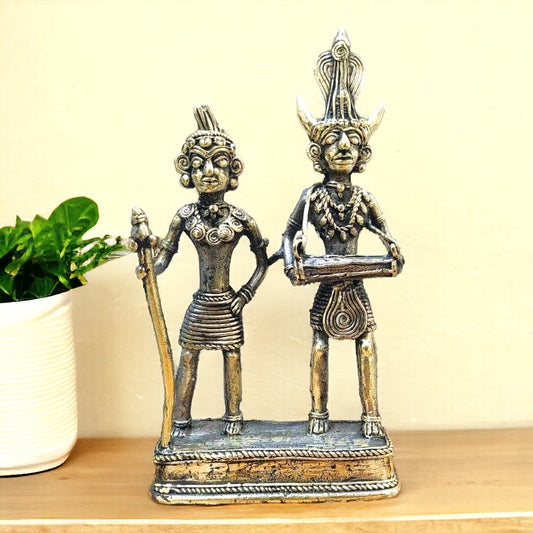 Brass Multicolor Dhokra Art Tribal Man and women