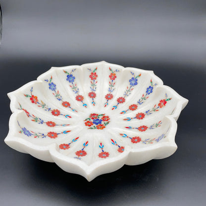 Max Bee Hand Crafted inlay art Bowl / Lotus