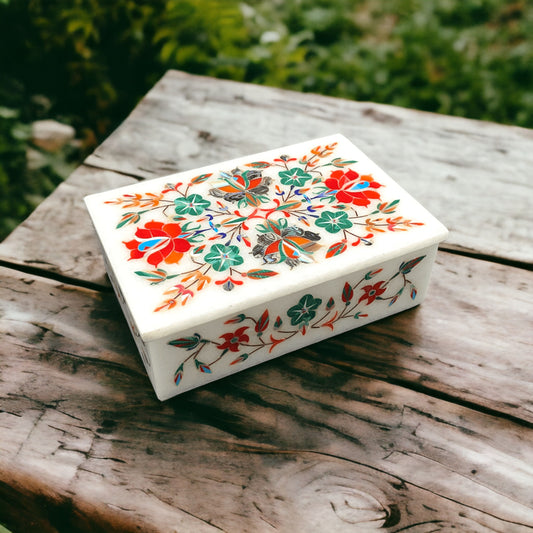 Handmade marble jewelry box