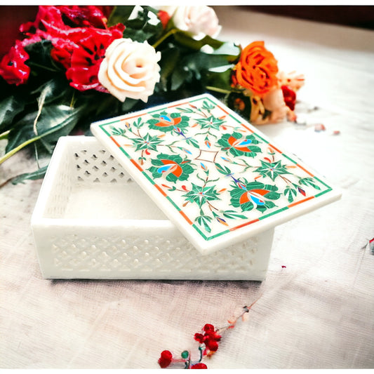 Handmade marble jewelry box