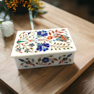 Handmade marble jewelry box