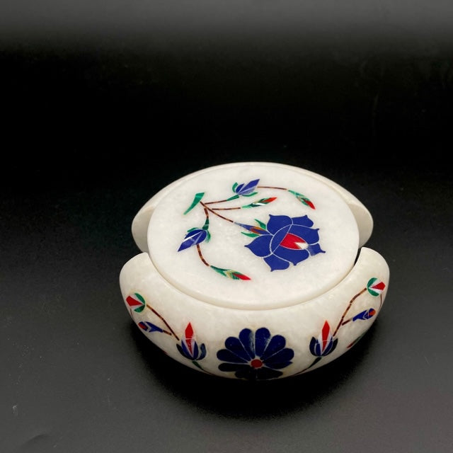 Marble Inlay Coasters Set of 6