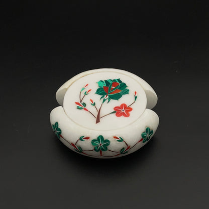 Marble Inlay Coasters Set of 6