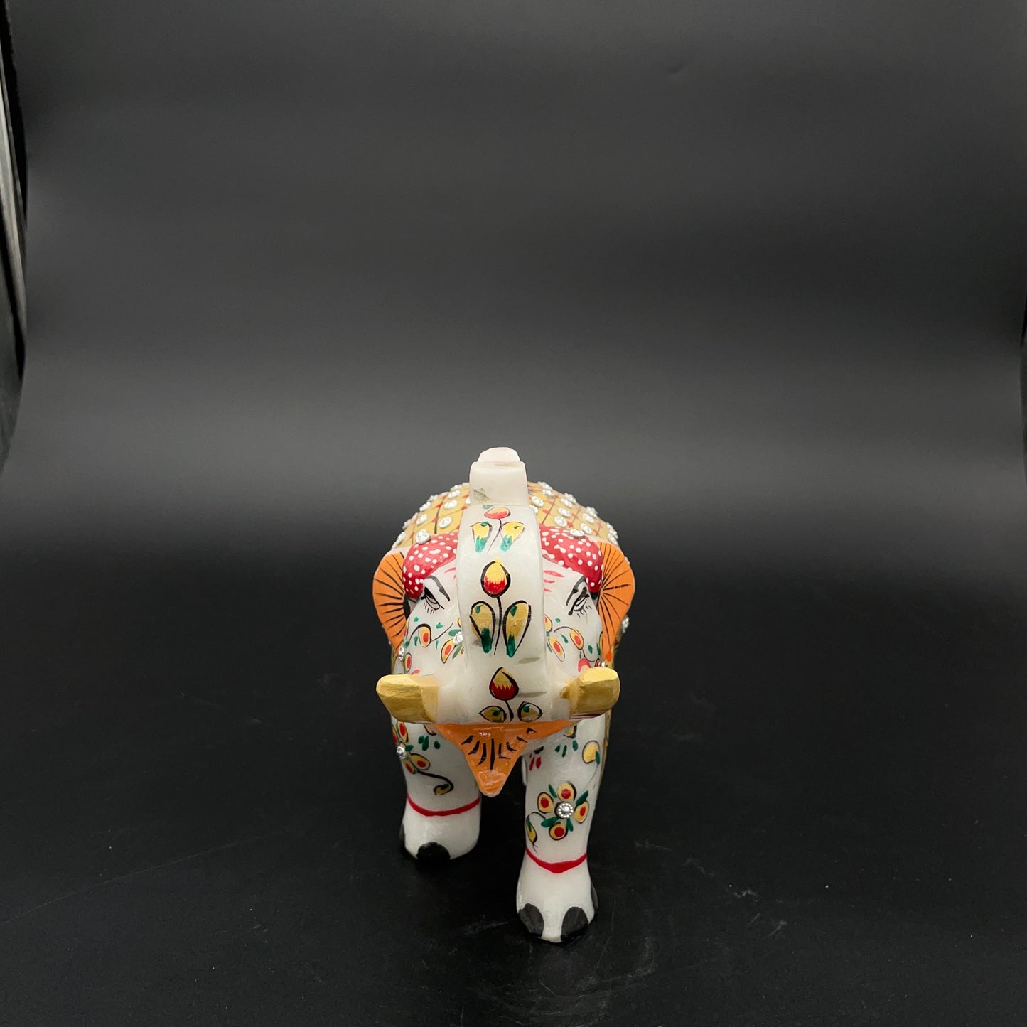 Marble Elephant with Meenakari Art