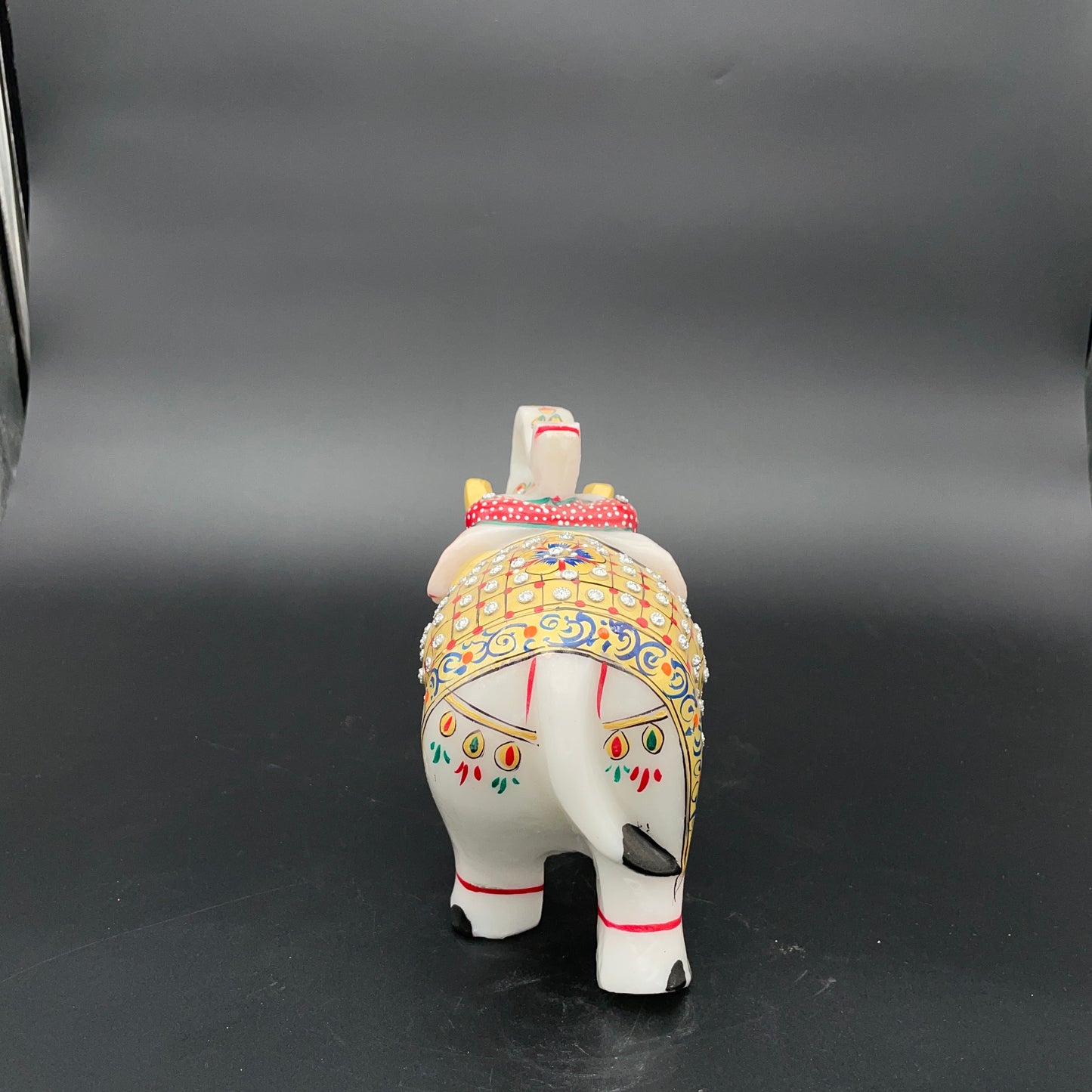 Marble Elephant with Meenakari Art