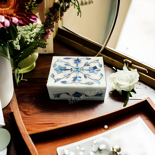 Handmade marble jewelry box