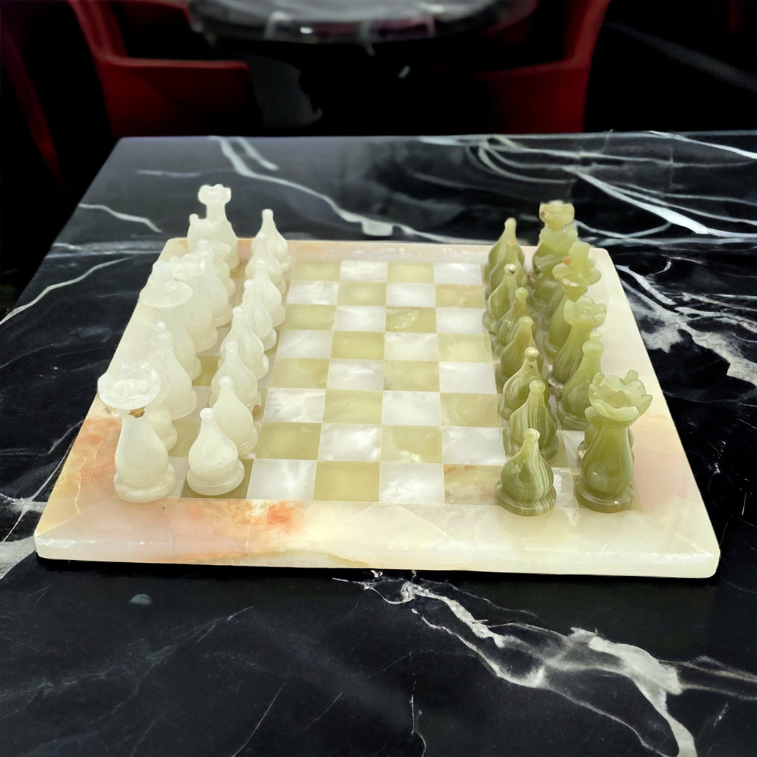 Max Bee Luxury Onyx Chess Set 12 Inch