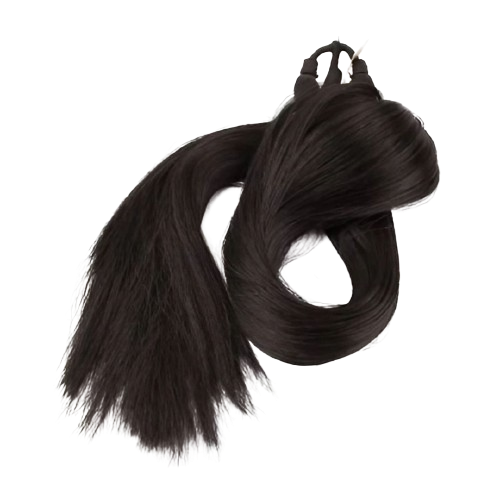 Natural black and Brown Handmade Braided Fake Hair Extension