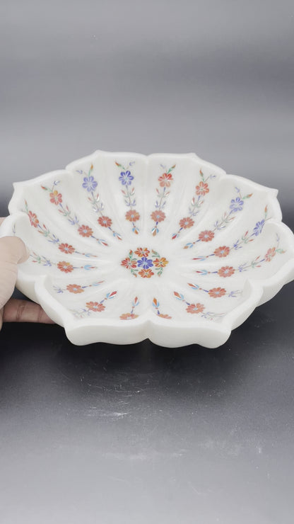 Max Bee Hand Crafted inlay art Bowl / Lotus