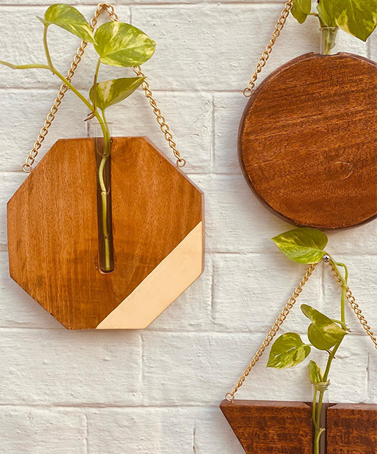 Max Bee wooden planter set of 4