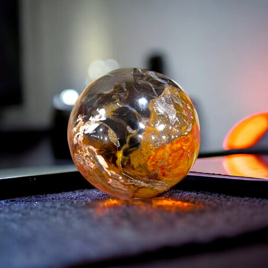 Handmade Glass Marble Paperweight