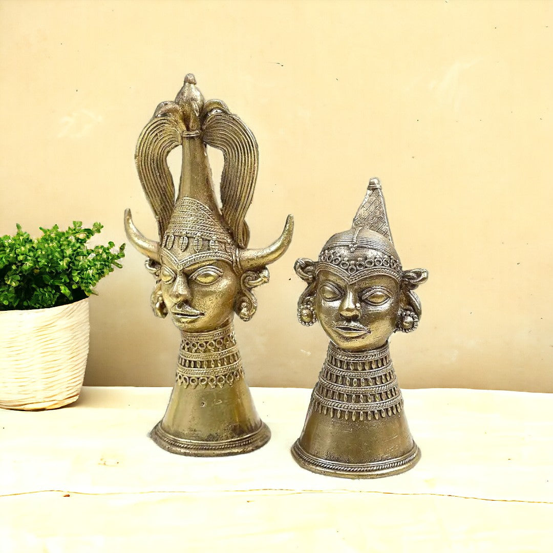 Brass Tribal Couple