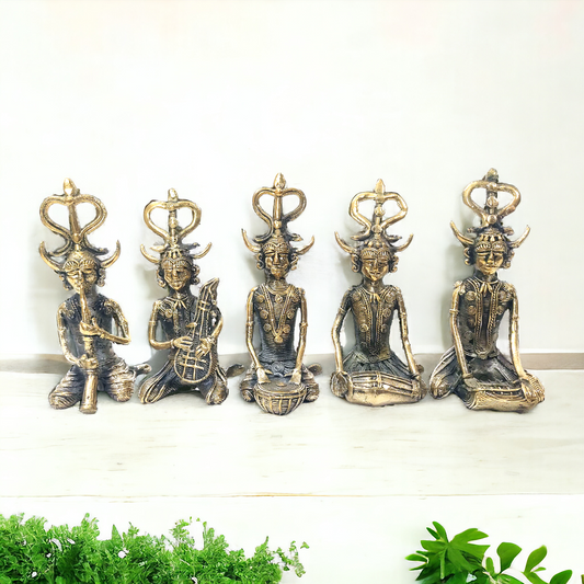 Dhokra Tribal Art Musician Set of 5