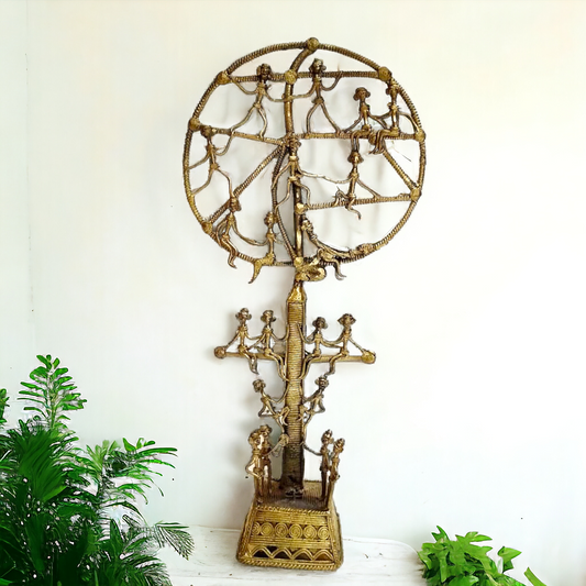 Brass Tribal Tree Decor