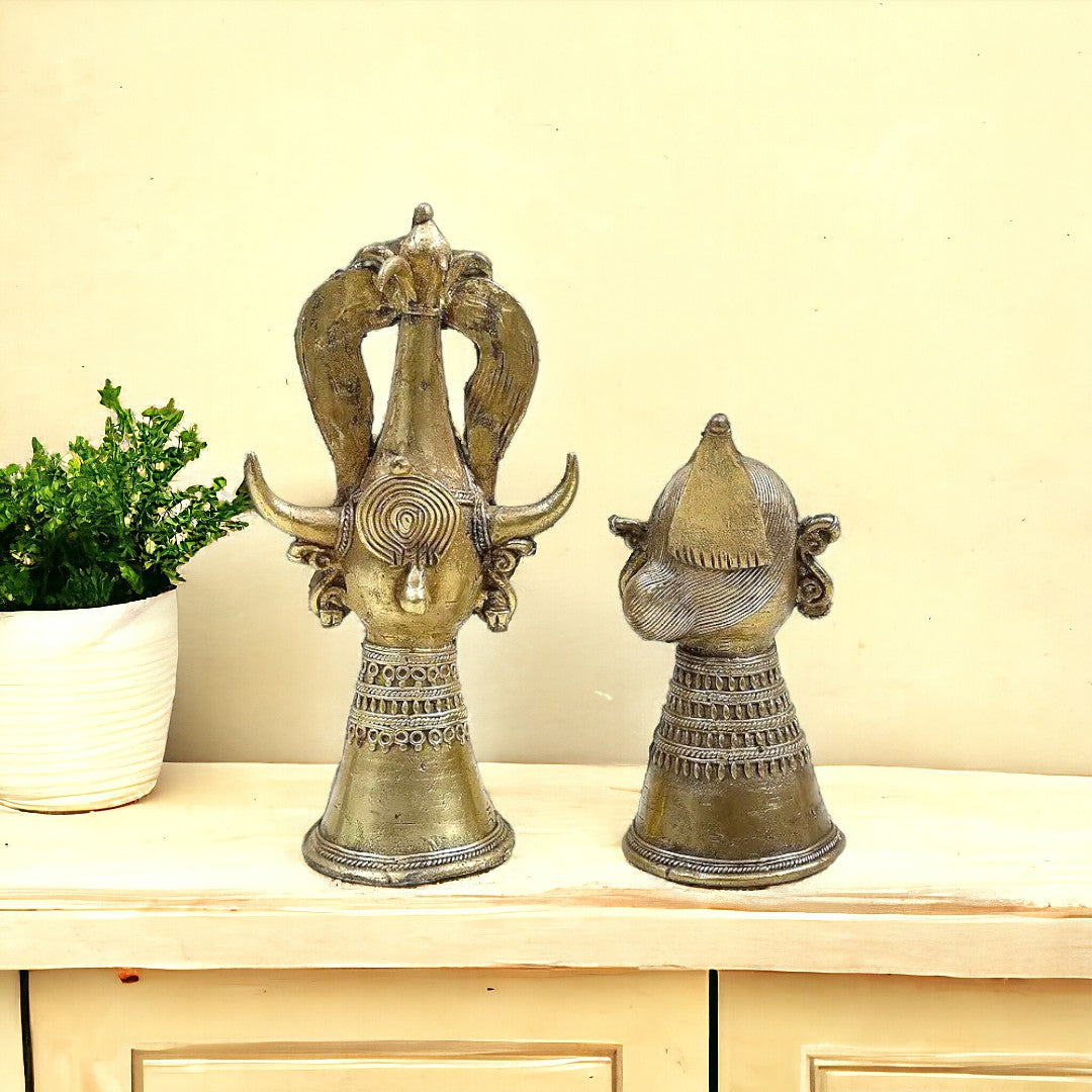 Brass Tribal Couple