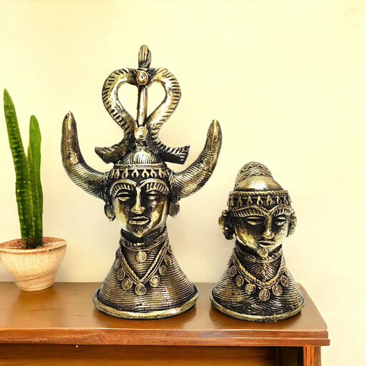 Brass Tribal Couple