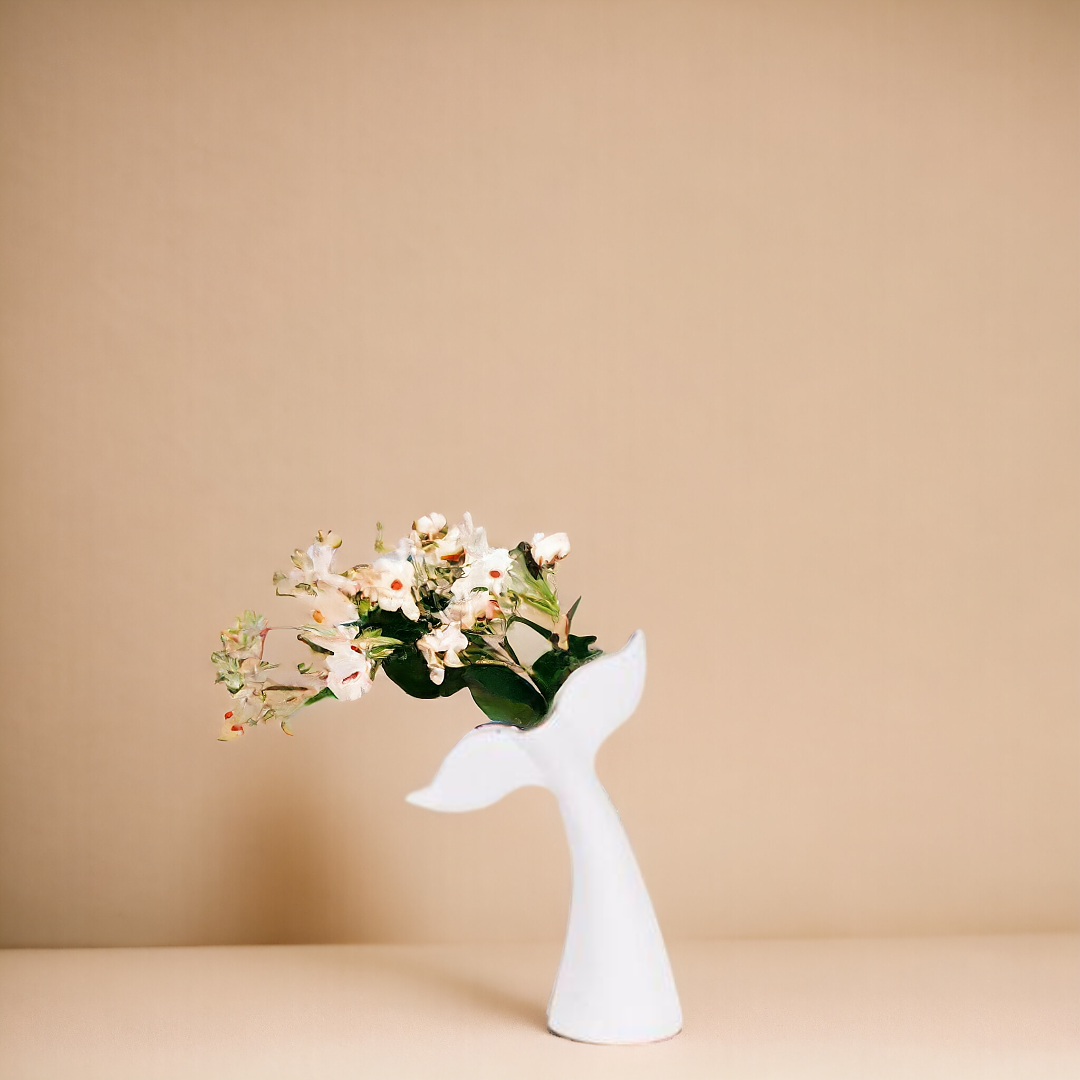 Dolphin Tale Shape Vase