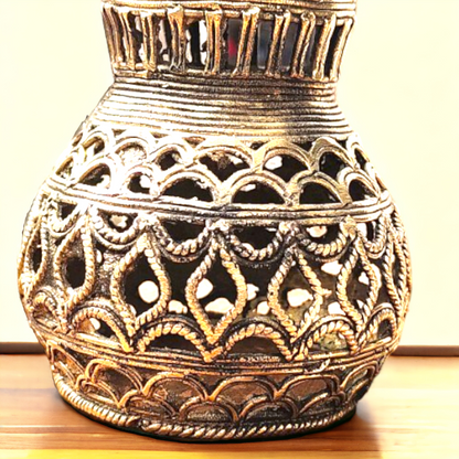 Dhokra Table Top Hanging Mini Lattu Lamp