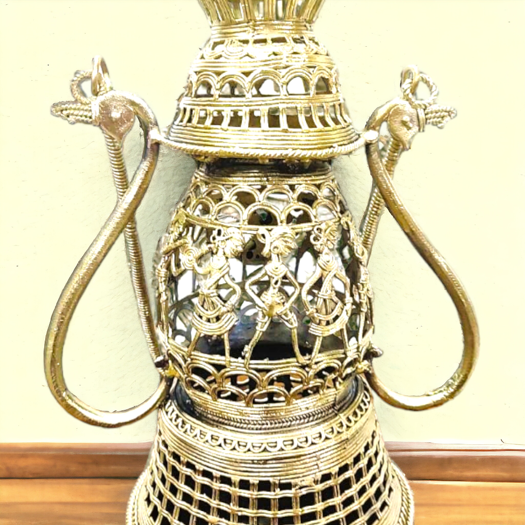 Tribals dhokra brass lantern