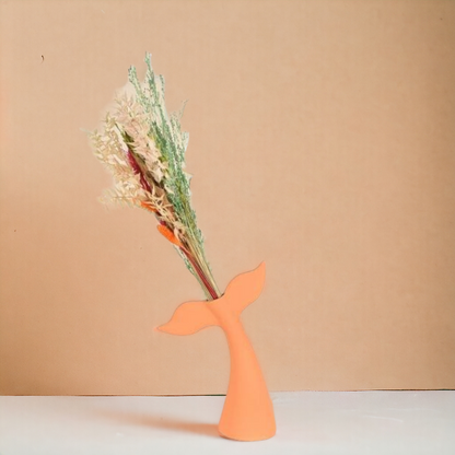 Dolphin Tale Shape Vase