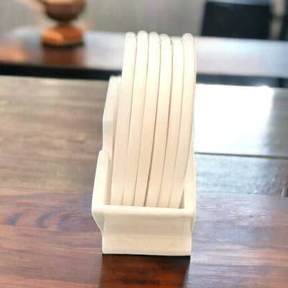 Marble Inlay Coasters Set of 6