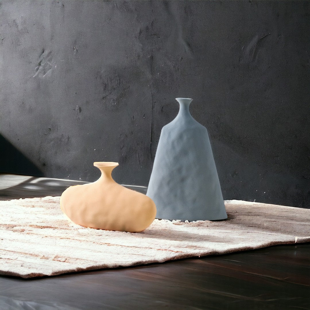 Rustic Ceramic Vase Set of 5