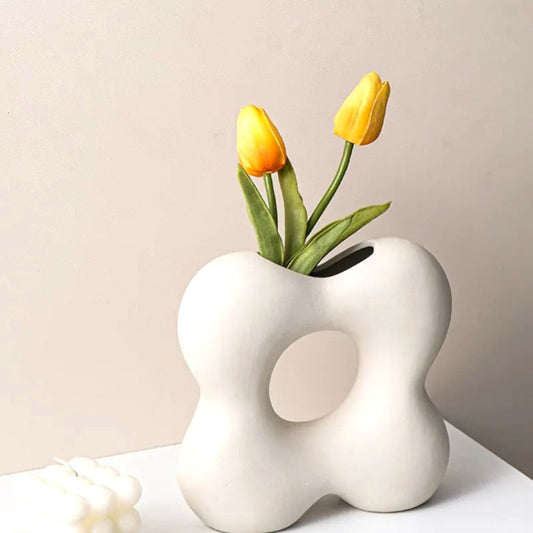 Ceramic Flower Vase Plain
