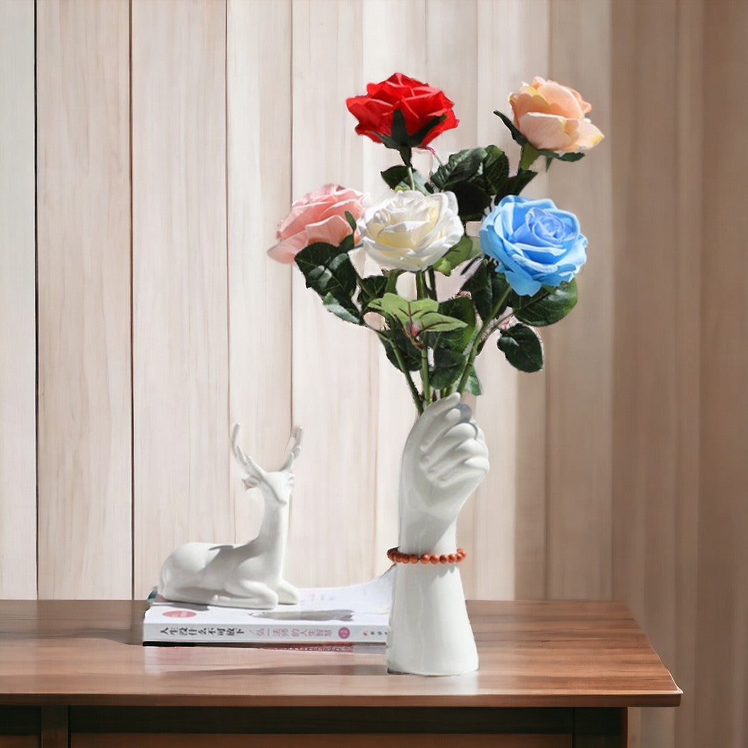 Hand Shaped Flower Vase