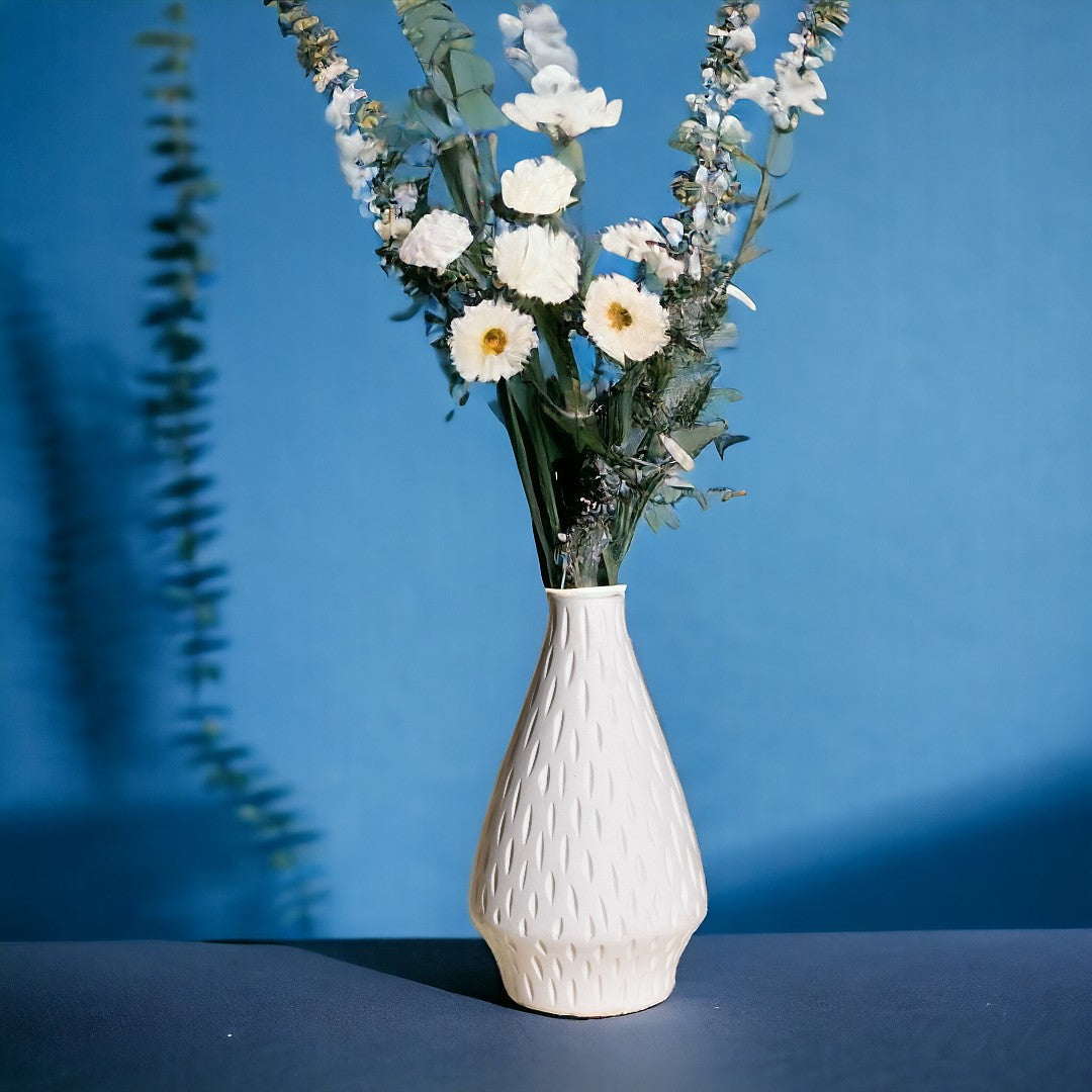 Minimalist White Ceramic Vase